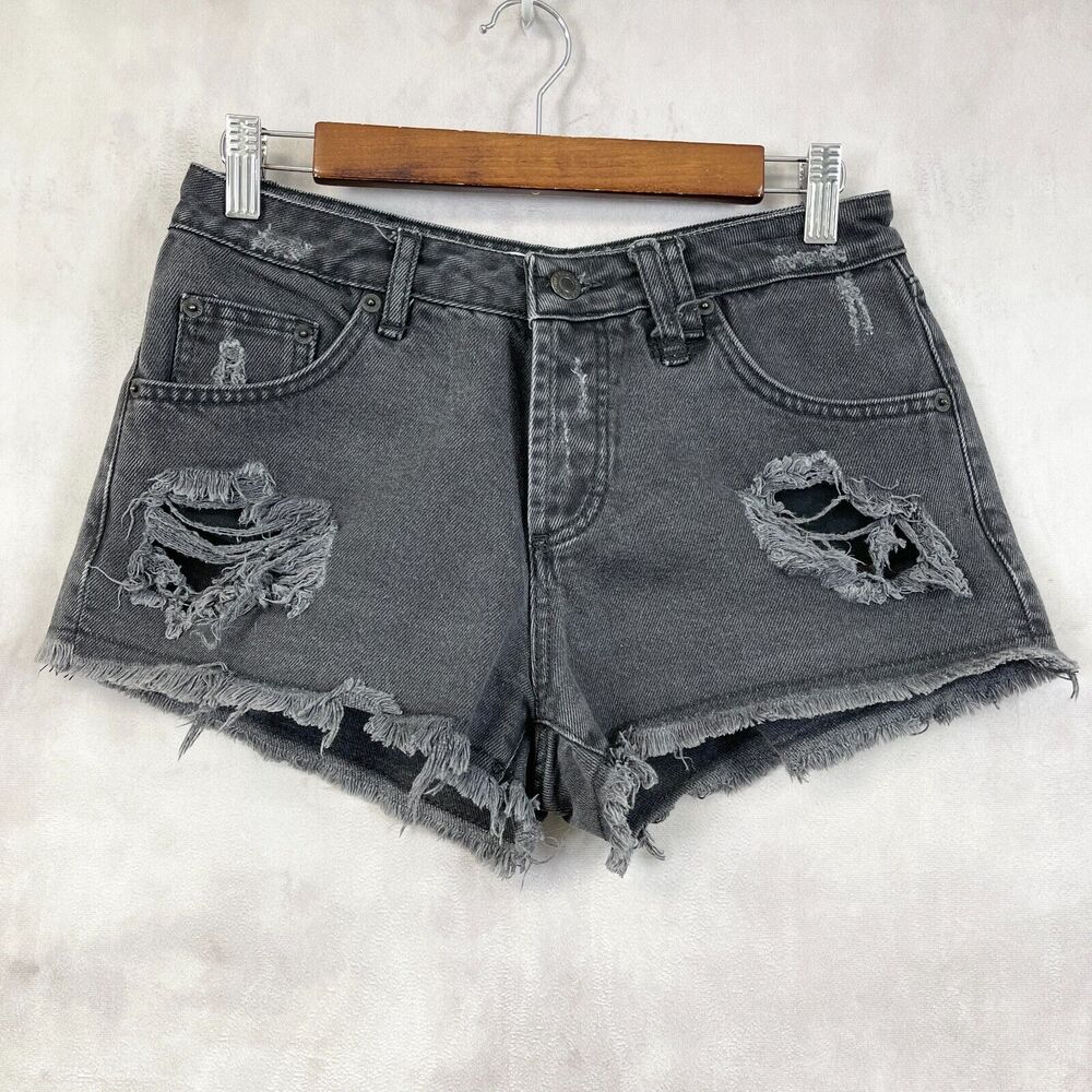 Sincerely Jules Denim Shorts Womens XSmall Distressed Grunge Street Festival‎